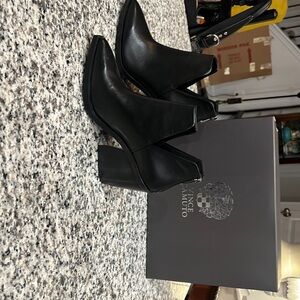 Vince Camuto VV-Gigietta Black Napa Silk Bootie - 8M-NWT